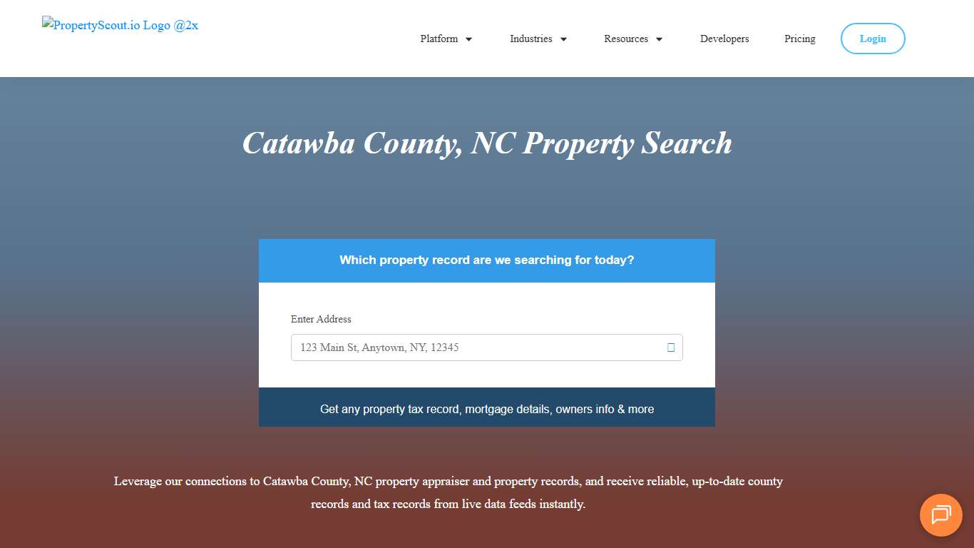 Catawba County, NC Property Records Search - Propertyscout.io