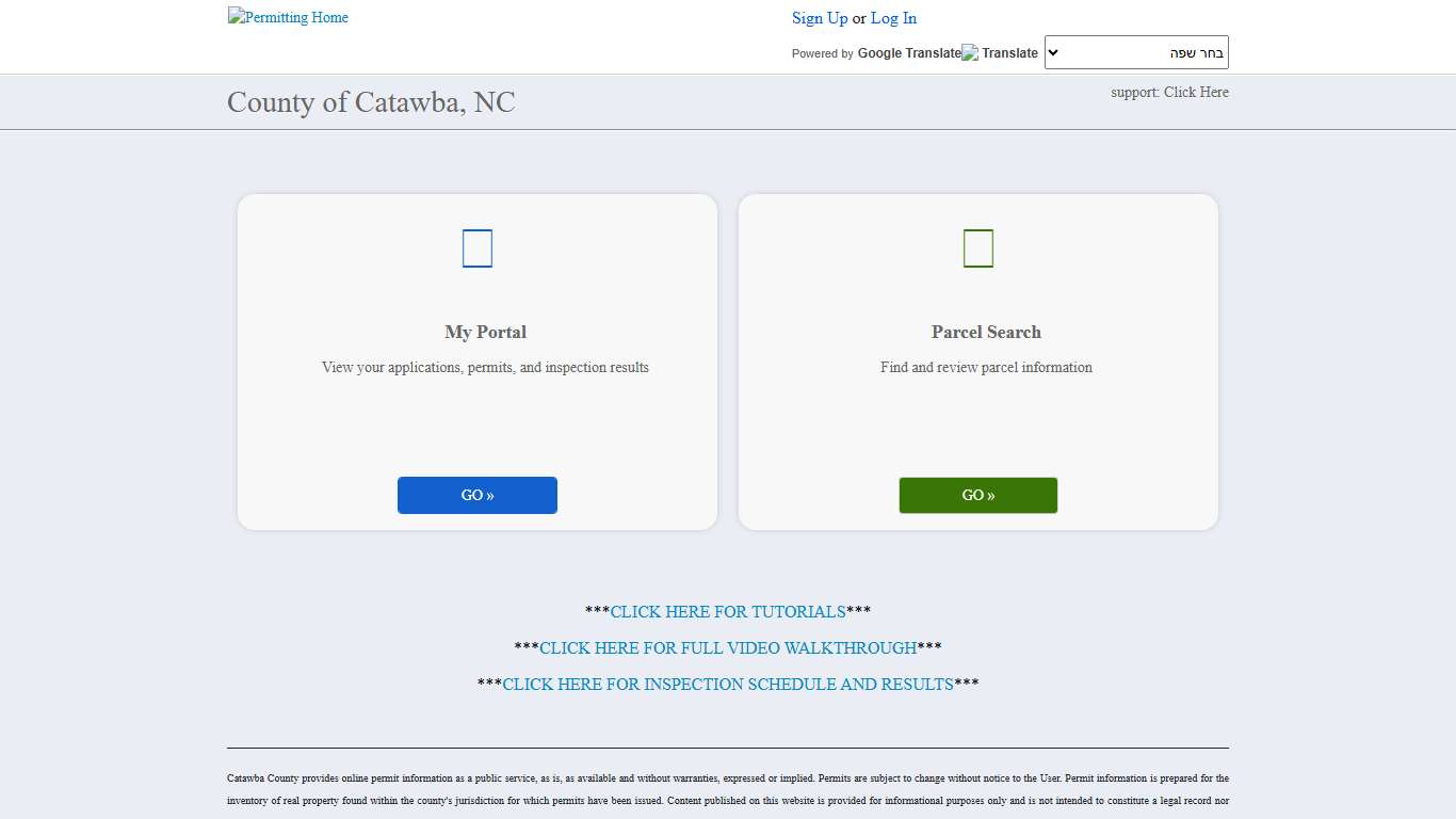 County of Catawba, NC Public Portal